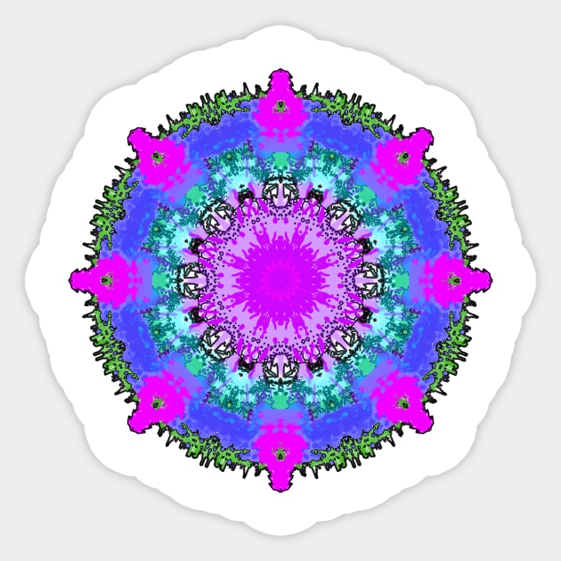 Fungus Mandala Sticker by Vorvadoss